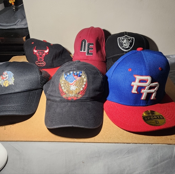 Las Vegas Raiders New Era Black Shock Stitch Neo 39THIRTY Flex Hat lot 6 - Picture 1 of 10